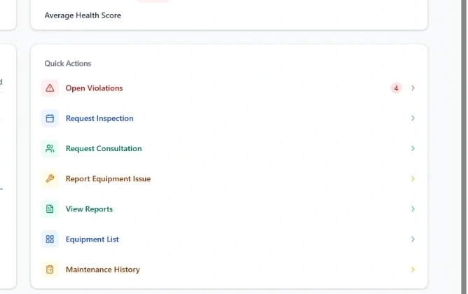 Vertixium properties and quick actions dashboard